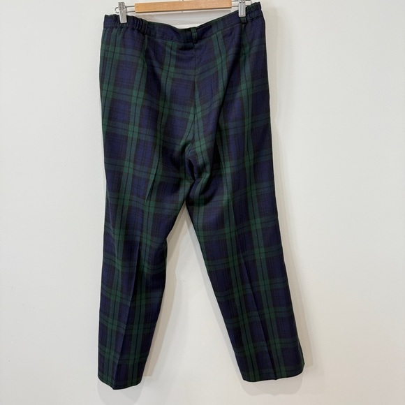 Murray-Golf Tartan Plaid Golf Pants in Green and Navy Blue Inseam 27in - Picture 5 of 17